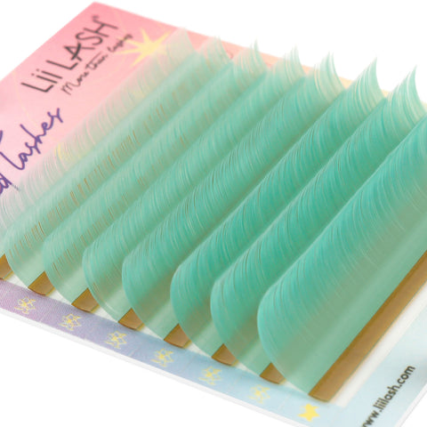 Jade-Green-Colored-Lashes-0.07mm-stable-curl